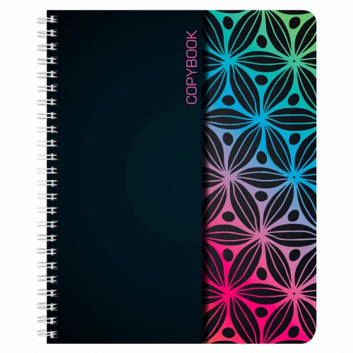 Тетрадь BRAUBERG "Абстракция" А5, на гребне, в клетку, 48 листов, ассорти