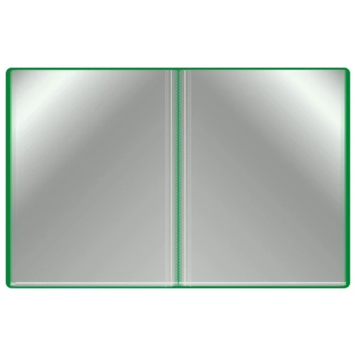 Папка 80 вкладышей БЮРОКРАТ А4, 800 мкм, зеленая