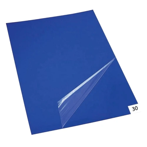 Коврик антибактериальный липкий, многослойный, размер 60*90 см, 30 слоев, синий