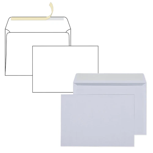 Конверт Курт С5, 162*229 мм, внутренняя запечатка, отрывная лента