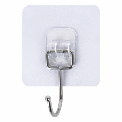 Крючки самоклеящиеся LAIMA 7*7 см, нержавеющая сталь, ПВХ, 5 шт