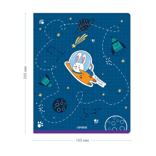Тетрадь MESHU "Space adventure" А5, в клетку, 48 листов, ТВИН-лак, ассорти
