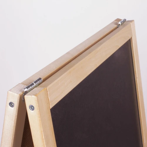 Доска-мольберт магнитно-маркерная и меловая ПИФАГОР 46*54 см, двусторонняя, чёрный/белый