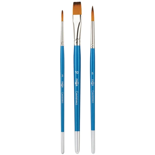 Набор кистей Гамма "Классические" синтетика, 3 шт.