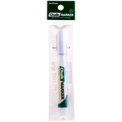 Маркер меловой MunHwa "Chalk Marker" круглый, 3 мм, белый