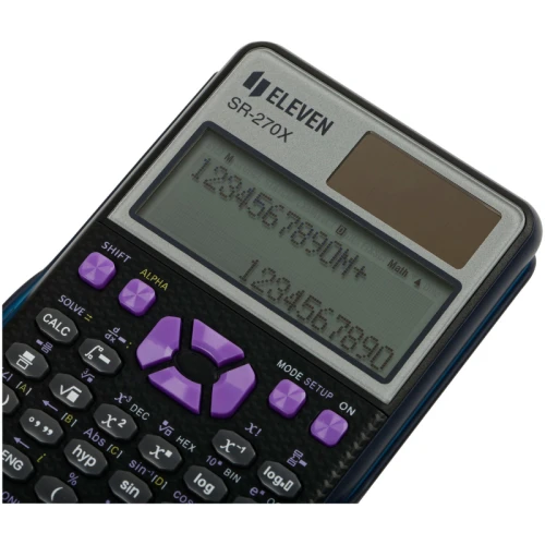 Калькулятор научный Eleven SR-270X, 417 функций, 12 разрядов, черный