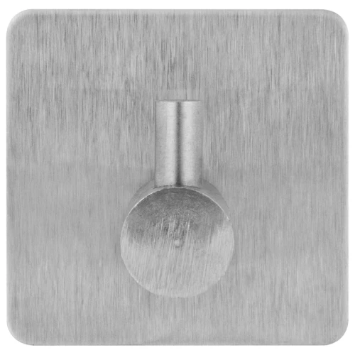 Крючки самоклеящиеся LAIMA 4,5*4,5 см, нержавеющая сталь, серебристые, 4 шт