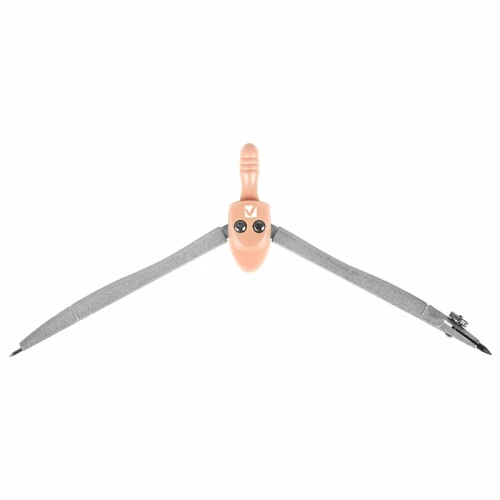 Готовальня BRAUBERG "SCHOOL KIT" 8 предметов, пластиковый футляр, персик