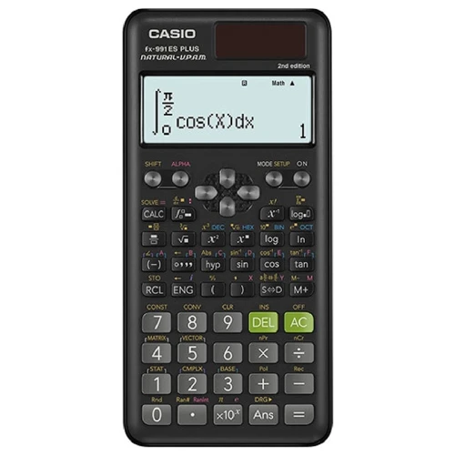 Калькулятор научный CASIO FX-991ESPLUS-2WETD, 250 функций, 12 разрядов, черный