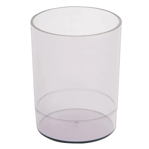Подставка-стакан СТАММ "Офис" пластик, тонированный серый