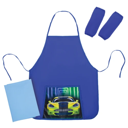 Набор для урока труда ЮНЛАНДИЯ "Neon car" синий