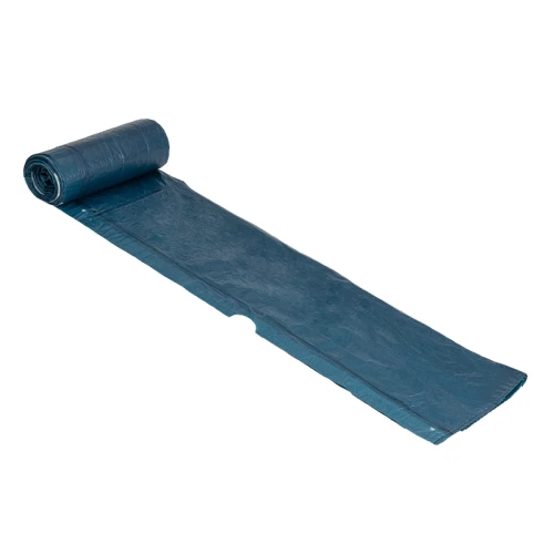 Мешки для мусора LAIMA с завязками, 60 л, 600*700 мм, тёмно-синие, 15 шт.