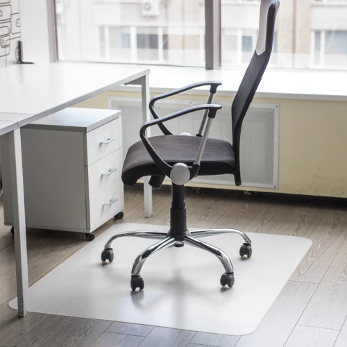 Коврик защитный BRABIX полипропилен, матовый, 90*120 см, прозрачный