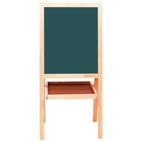 Доска-мольберт магнитно-маркерная и меловая BRAUBERG 54.5*65 см, двусторонняя, зелёный/белый