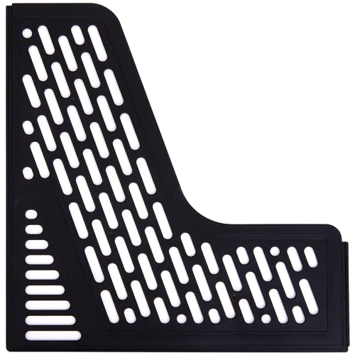 Лоток вертикальный DELI 3 отделения, чёрный