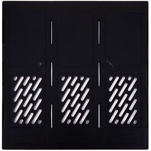 Лоток вертикальный DELI 3 отделения, чёрный