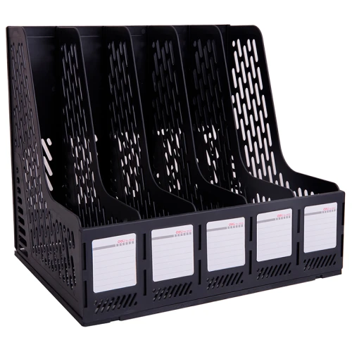 Лоток вертикальный DELI 5 отделений, чёрный