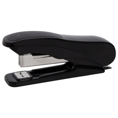 Степлер до 12 листов STAFF "EVERYDAY" пластик, №10, черный, с антистеплером