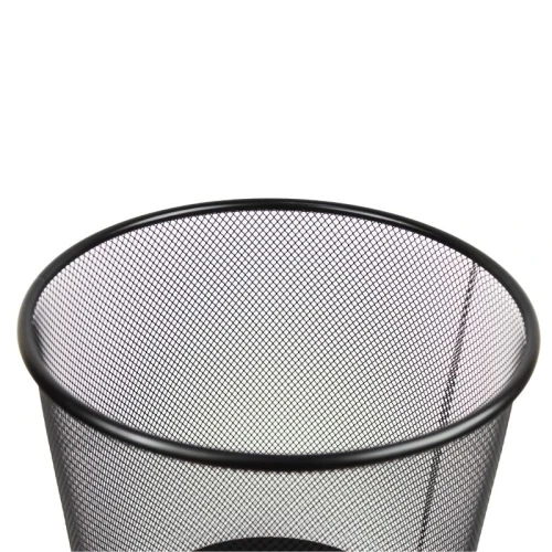 Корзина для бумаг BASY 16 литров, металл, сетчатая, черная
