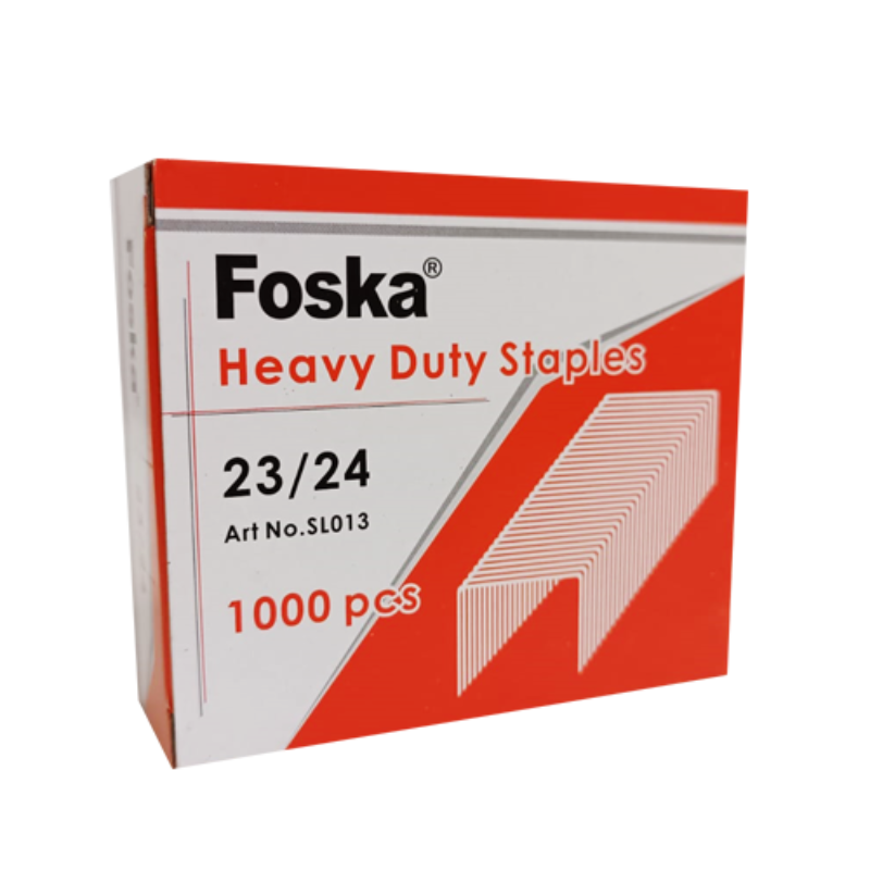 Скобы для степлера Foska №23/24, оцинкованное, 1000 шт.