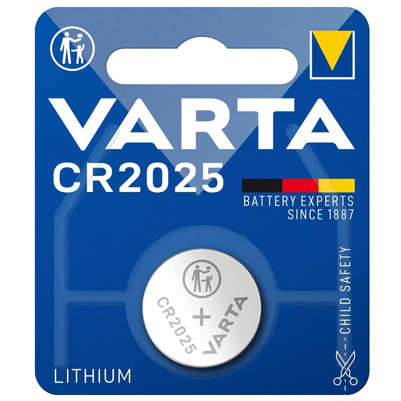 Батарейка VARTA Professional Electronics CR2025 литиевая, 1 шт в блистере