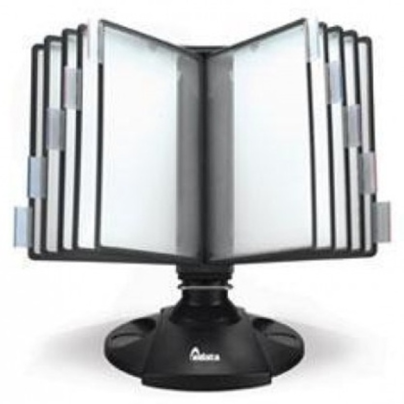 Демосистема настольная Aidata с 10 чёрными панелями, вращающаяся