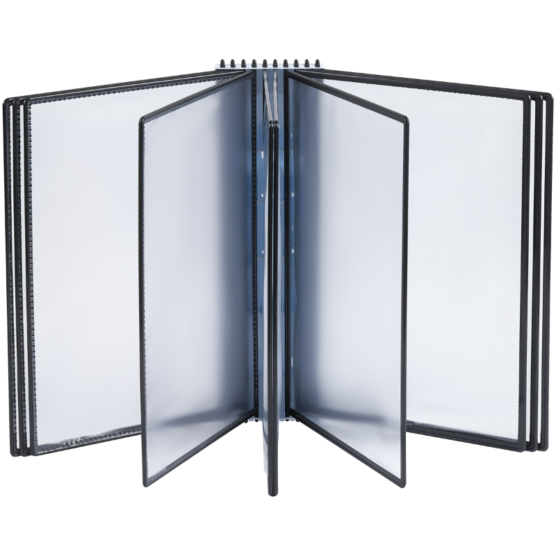 Демосистема настенная OfficeSpace с 10 чёрными панелями