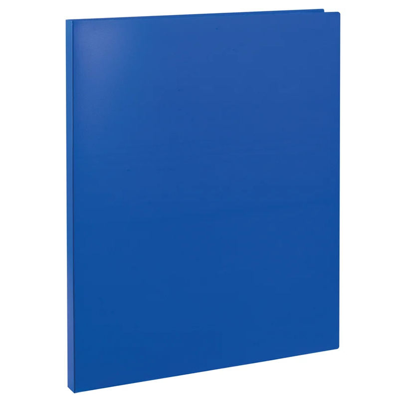 Папка с металлическим прижимом OfficeSpace А4, 450 мкм, синяя