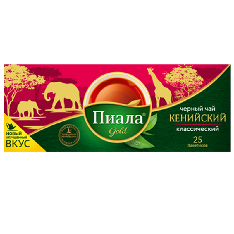 Чай Пиала Gold, черный, 25 пакетиков