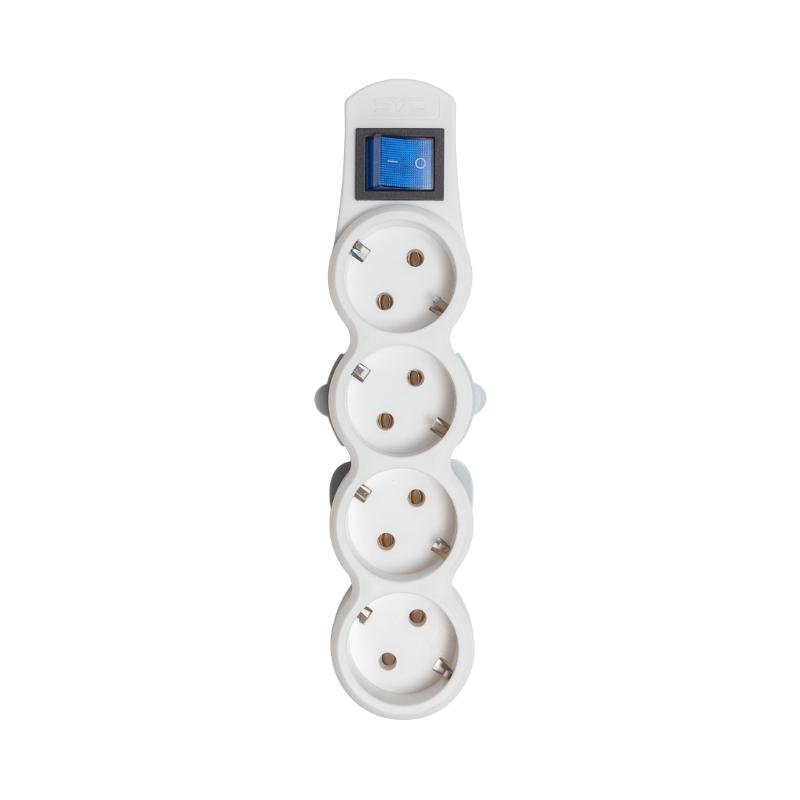 Сетевой фильтр SVC ZP4S-18M 4 розеток, 1.8 м, белый