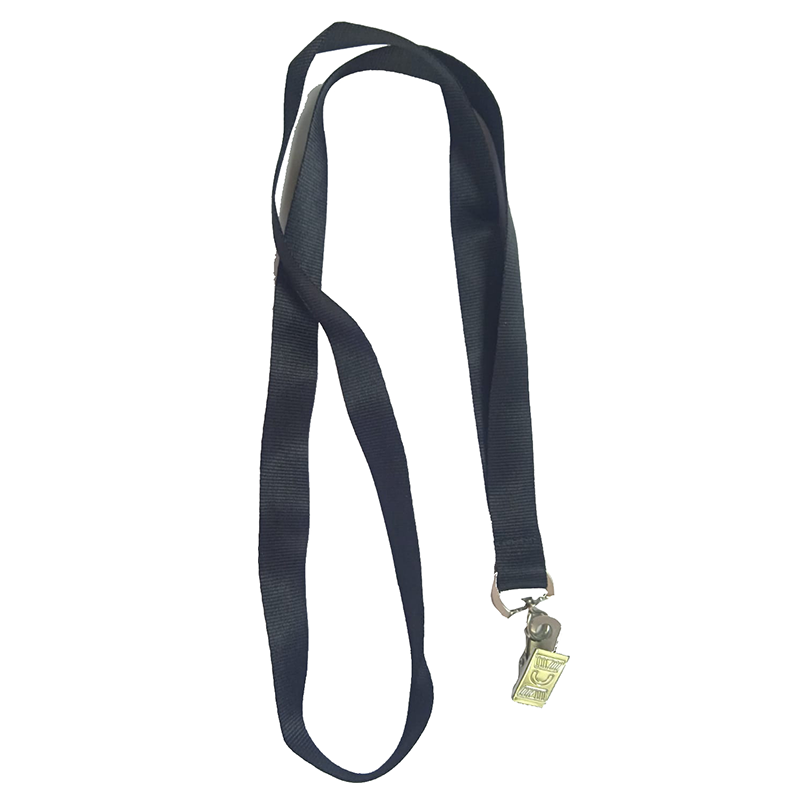 Лента для бейджей KEJEA, 45 см, металлический клип, атласный, черная