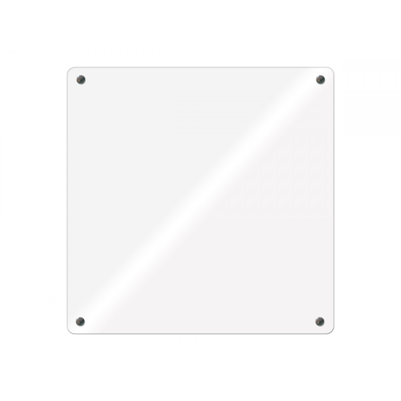 Доска стеклянная BoardSYS 100*100 см, магнитно-маркерная, углы радиусные, белая