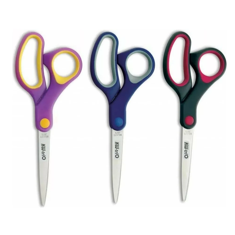 Ножницы KW-Trio 225 мм, эргономичные ручки, ассорти