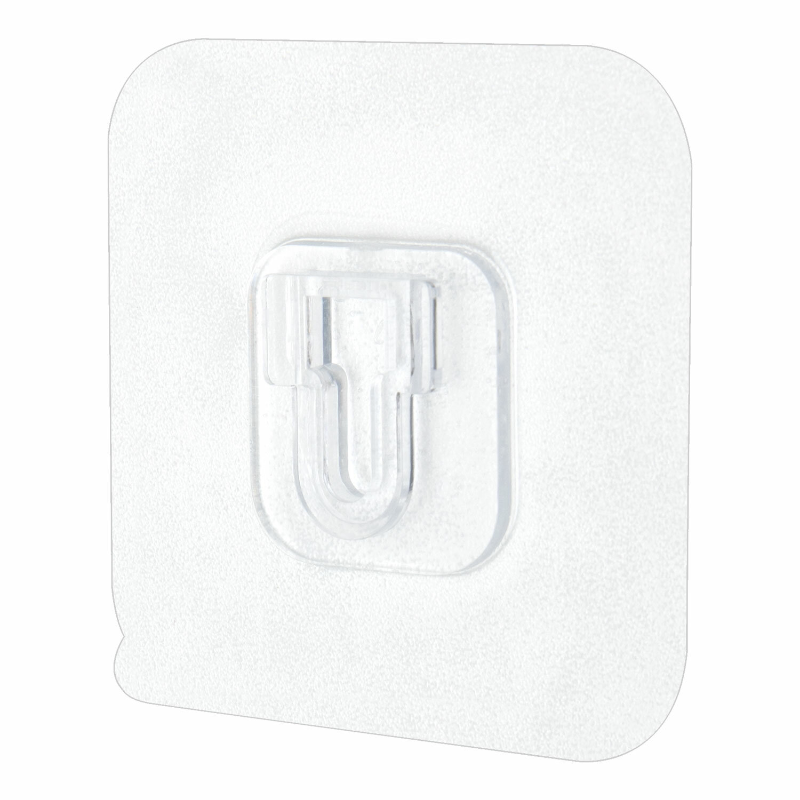 Крючки-кронштейны самоклеящиеся LAIMA 6*6 см, пластик, акриловый клей, 10 шт