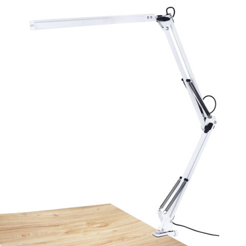 Светильник настольный SONNEN ST-001, струбцина, 80 LED, 14 Вт, метал.корпус, 238498