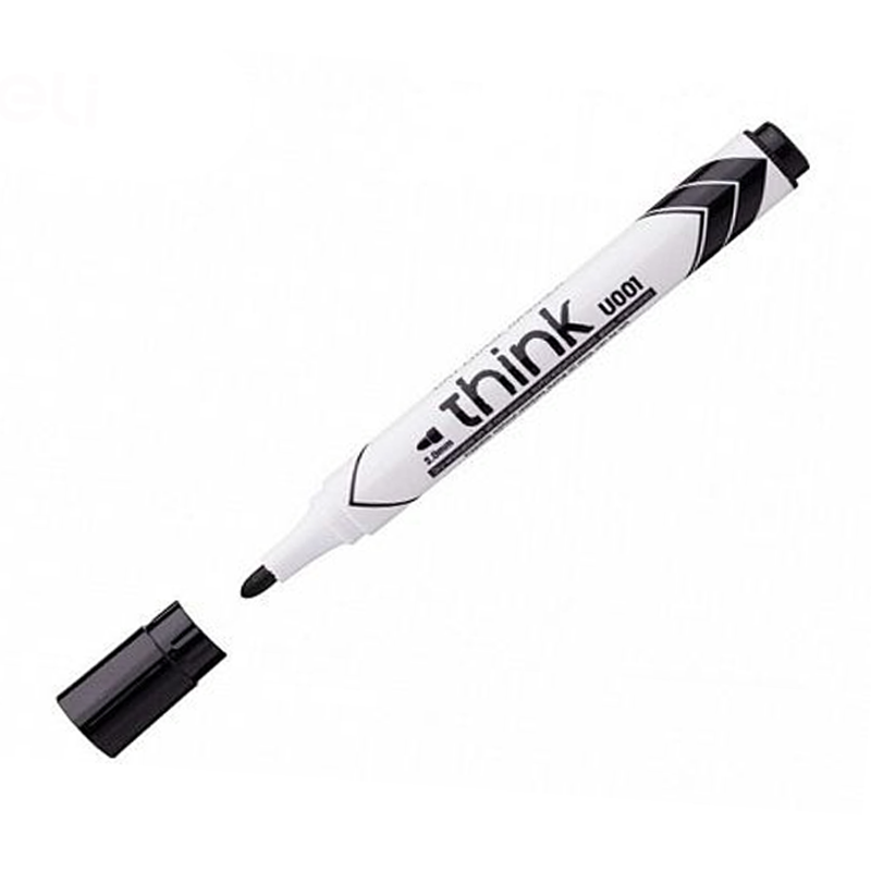 Маркер для доски DELI "EU00120" круглый, 2 мм, черный