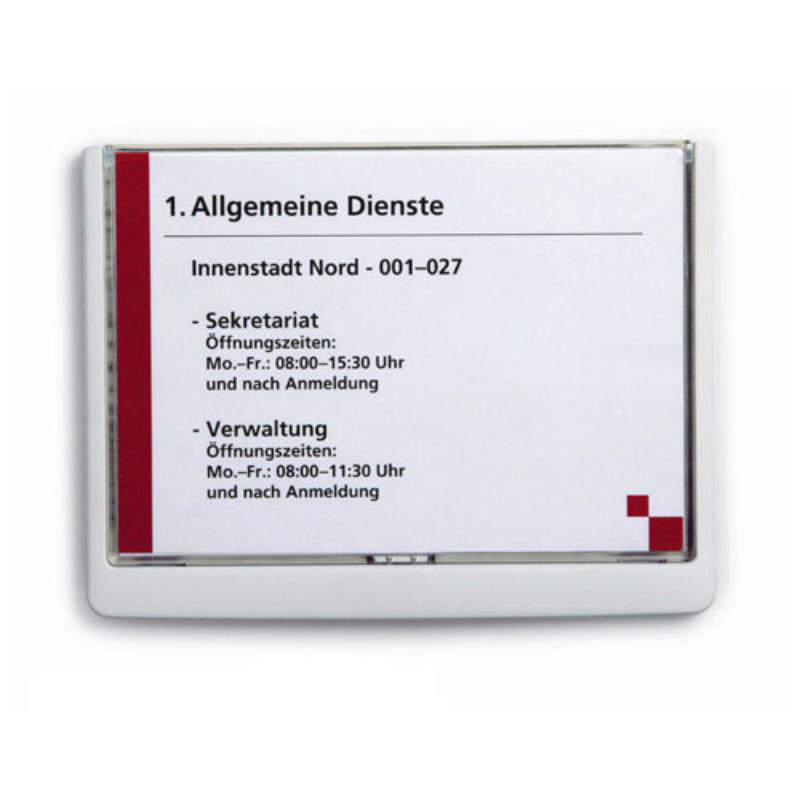 Пластиковая табличка Durable "Click Sign" настенная, 149*148,5 мм, белая