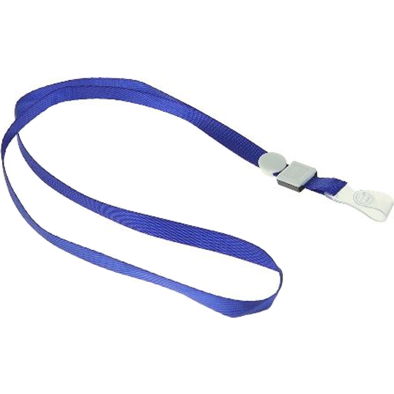 Лента для бейджей KEJEA, 45 см, пластиковый клип, атласный, синяя