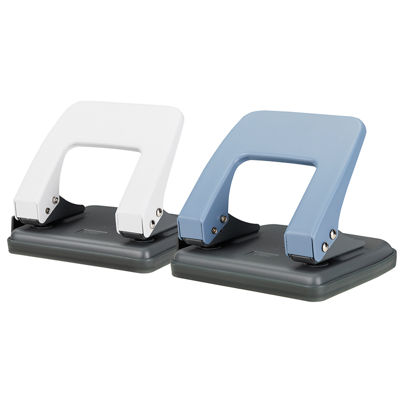 Дырокол до 20 листов DELI, металлический корпус, ассорти