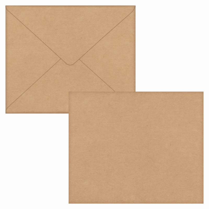 Конверт Курт С3, 330*410 мм, 90 г/м2, крафт, без клея, треугольный клапан