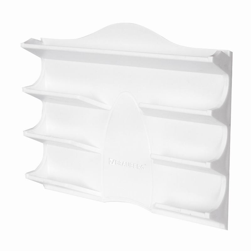 Держатель магнитный для 4 маркеров для доски BRAUBERG "Standard", 130*152 мм, белый