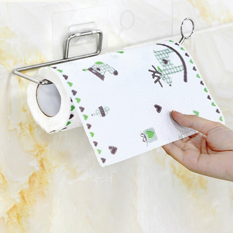 Держатель для бумажных полотенец LAIMA HOME самоклеящийся, хром