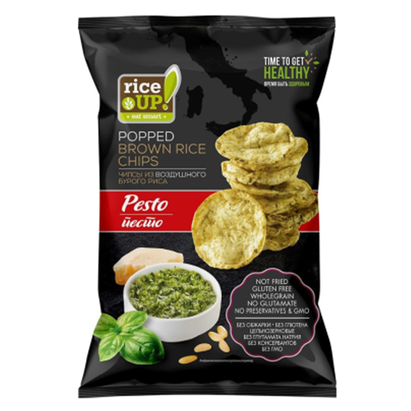 Чипсы рисовые RiceUP! с песто, 60 гр