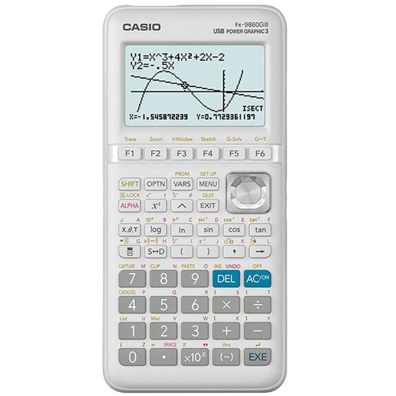 Калькулятор графический CASIO FX-9860GIII, 12 разрядов, белый