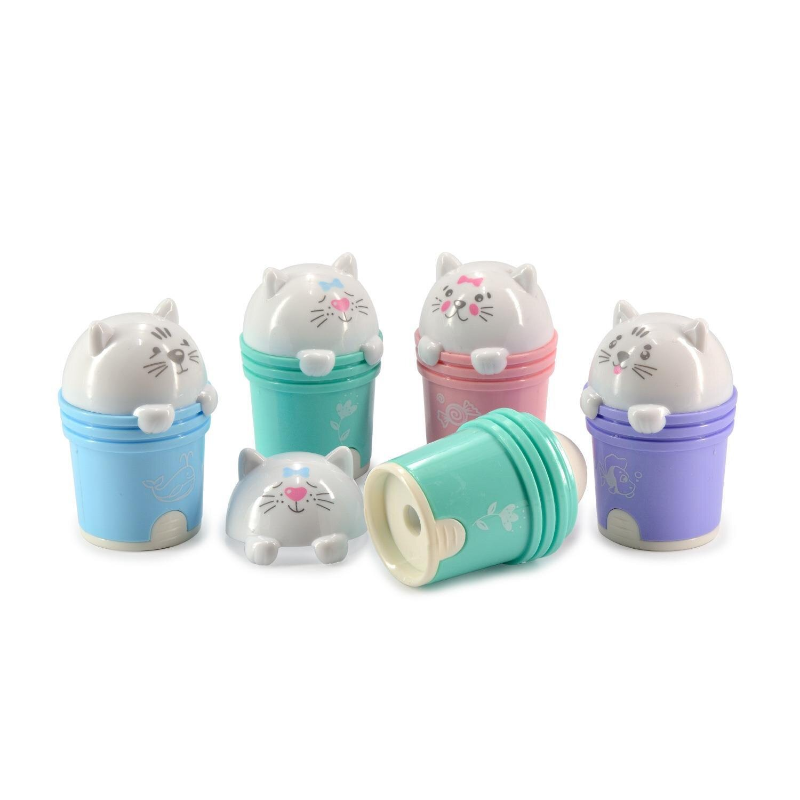 Точилка пластиковая BRUNO VISCONTI "FunSharp" с ластиком, ассорти