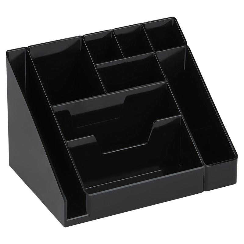 Настольная подставка СТАММ "Каскад" пластик, черная