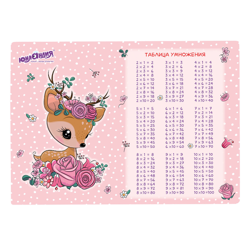 Настольное покрытие ЮНЛАНДИЯ "Fawn" А3+, пластик, 46x33 см