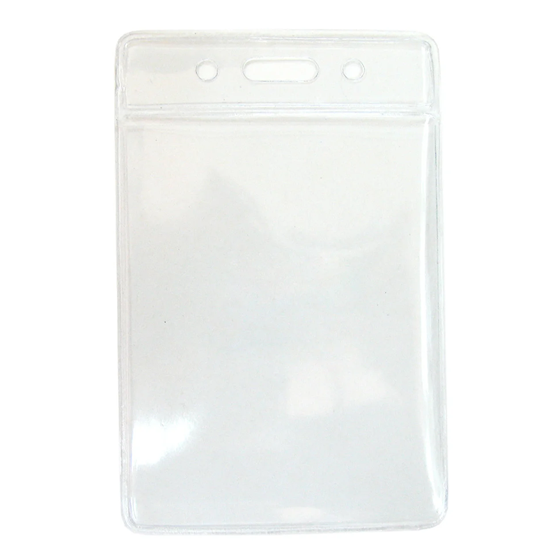 Бейдж вертикальный Bindermax 110,5*75 мм, без держателя, прозрачный