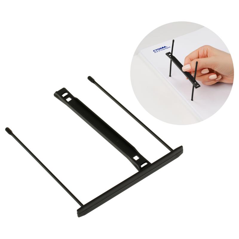 Механизм для скоросшивания СТАММ пластик, черный, 25 шт. в упаковке