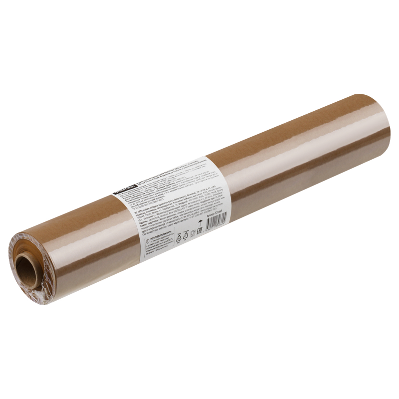 Бумага для выпечки OfficeClean 38 см*50 м, 41 гр/м2, бежевая, силиконизированная